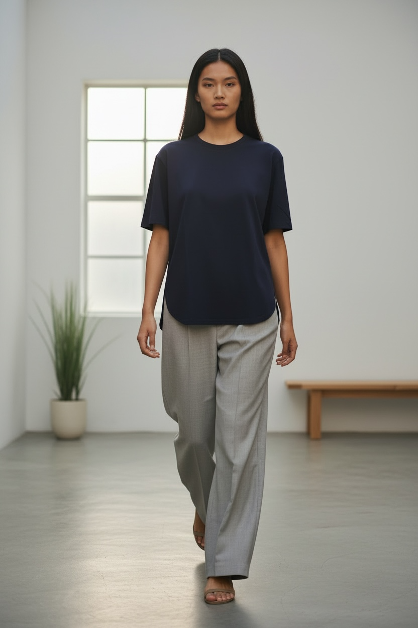 The Curve Hem Tee – Ujoh