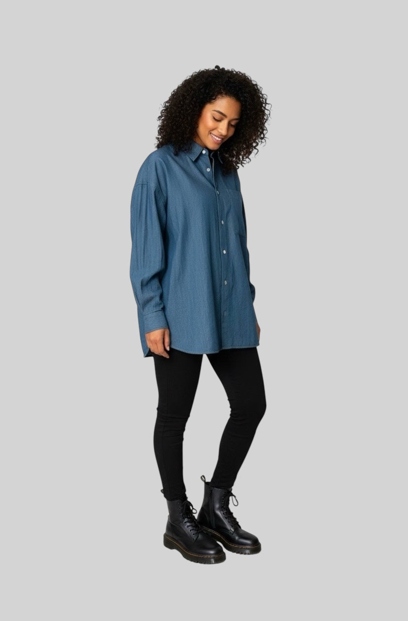 t The Indigo Clay Dye Shirt – GoodNeighbors Shirts