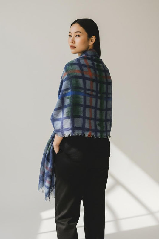 t The Handpainted Tartan Scarf – Exquisite J