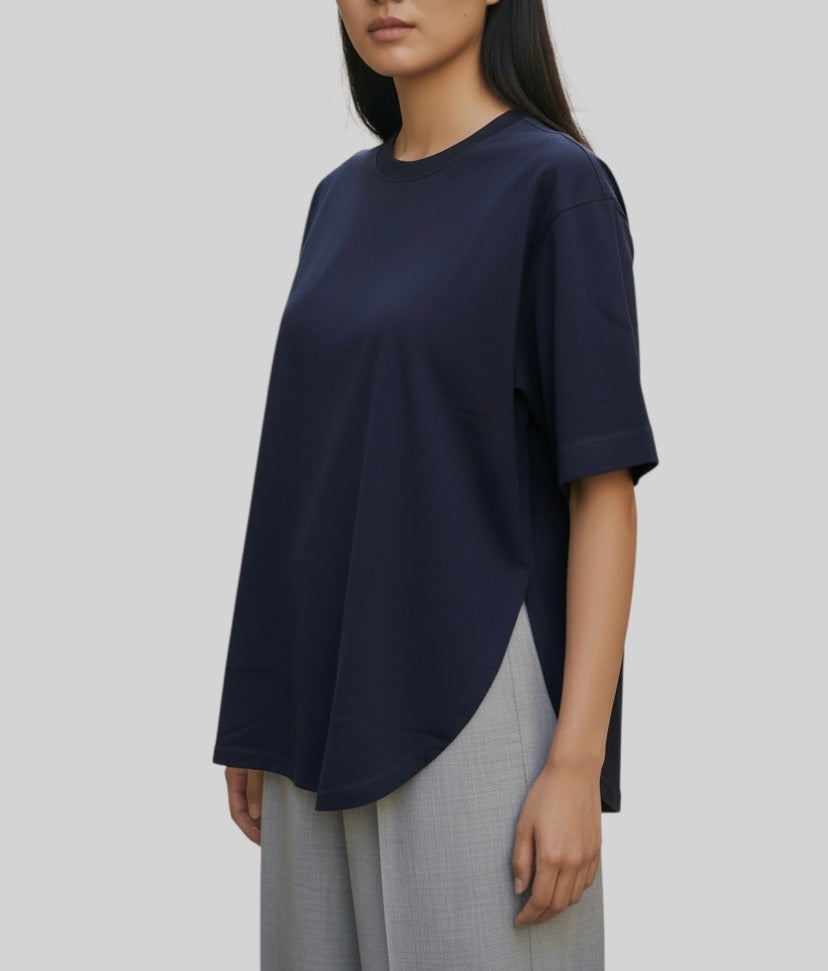 The Curve Hem Tee – Ujoh
