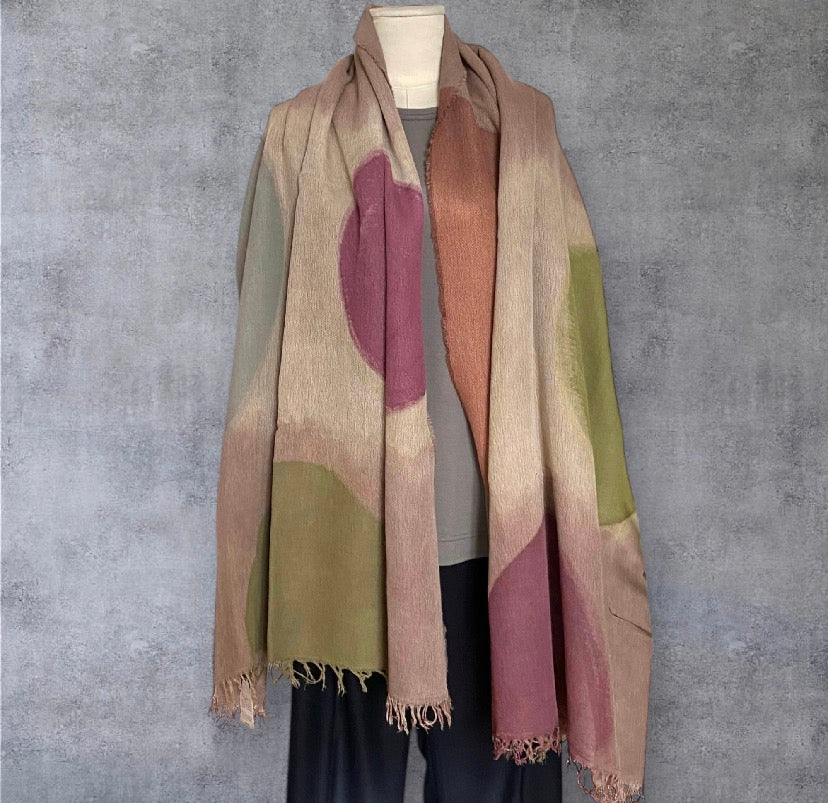 o The Handpainted Shaded Scarf – Exquisite J