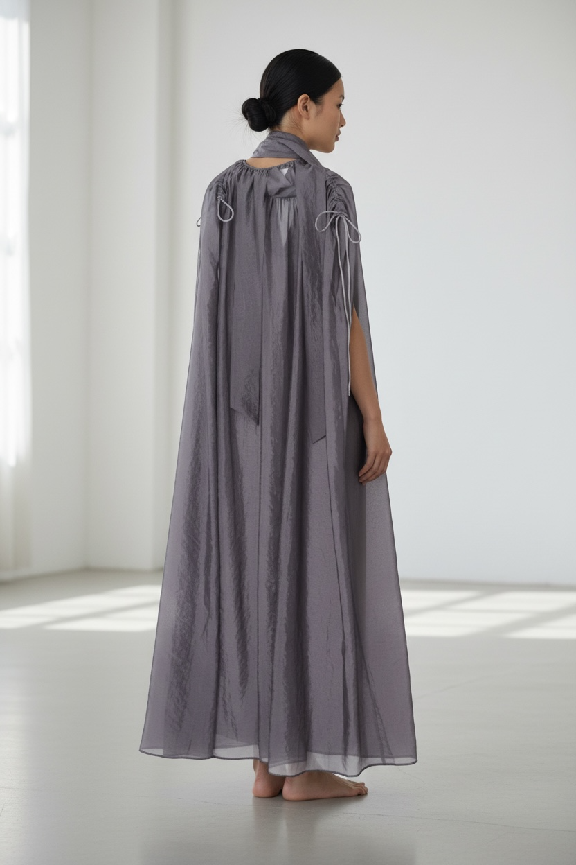 The Bow Tie Gathered Dress – Ujoh