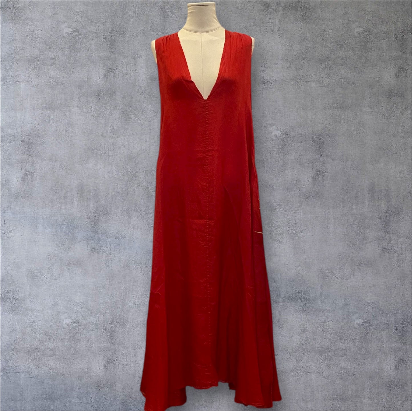 l The Rouge Draped Pongé Gown – Marc Le Bihan