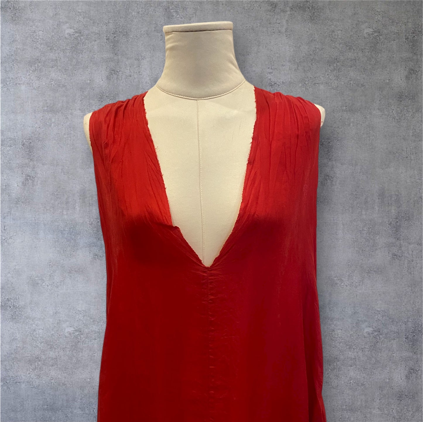 l The Rouge Draped Pongé Gown – Marc Le Bihan