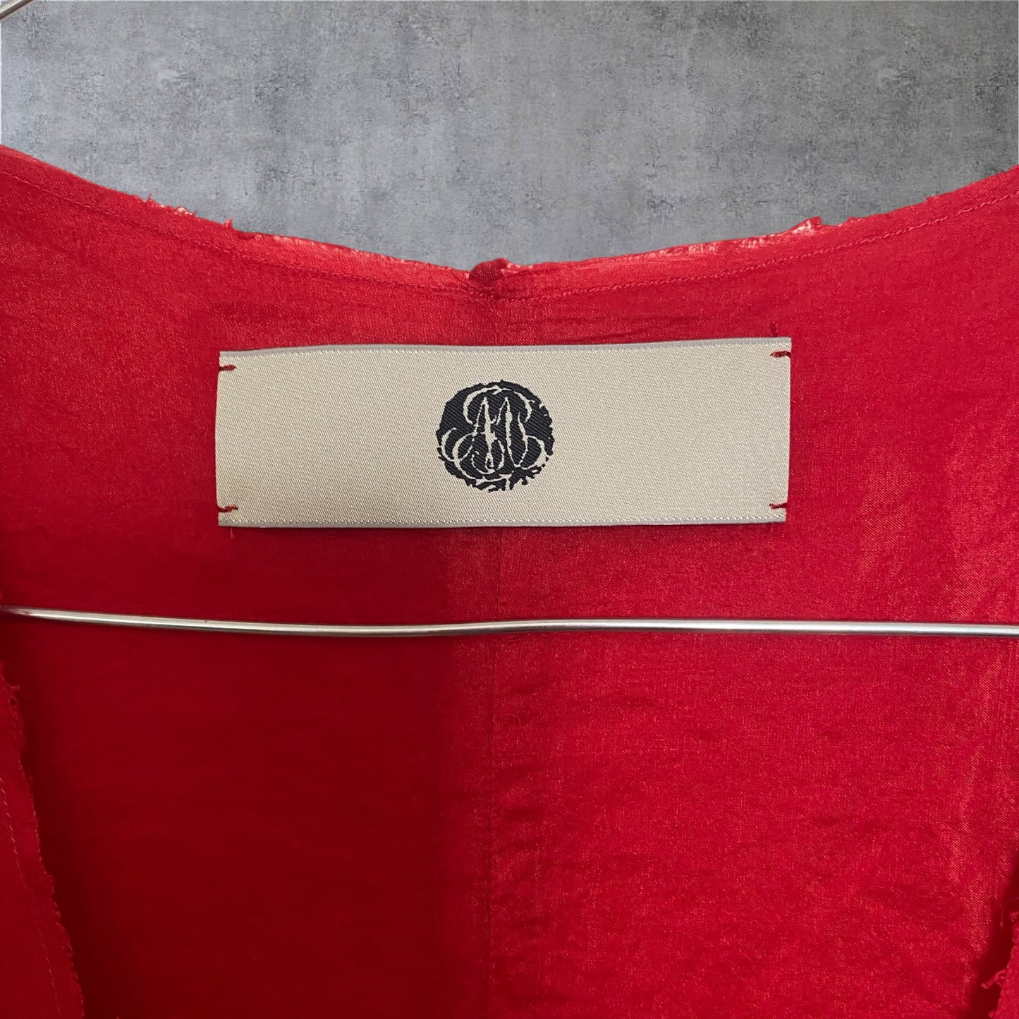 l The Rouge Draped Pongé Gown – Marc Le Bihan