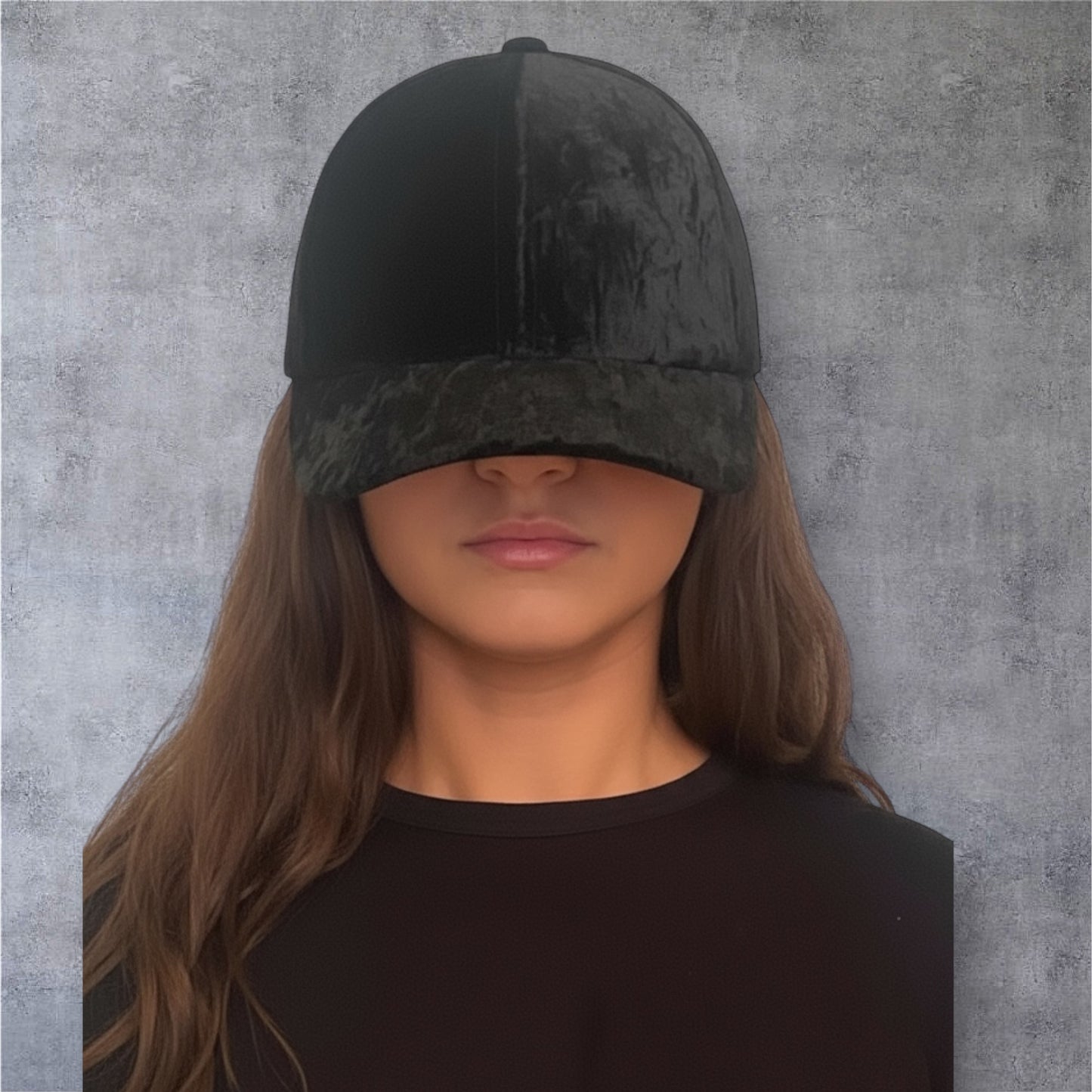 r The Crushed Velvet Baseball Cap – Exquisite J