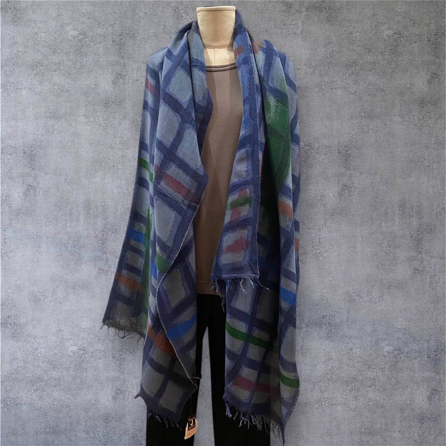 t The Handpainted Tartan Scarf – Exquisite J