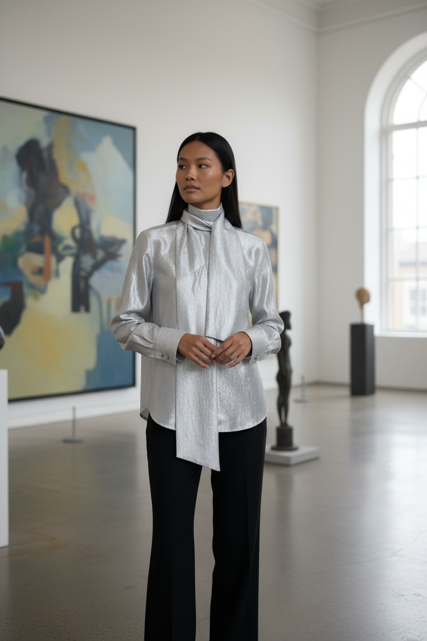 d The Silver Bow Tie Shirt – Ujoh