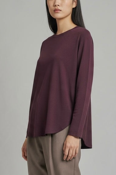The round hem long sleeved tee – Ujoh