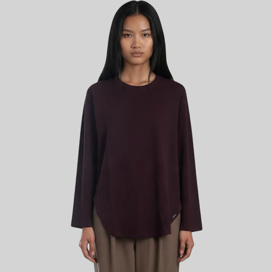 The round hem long sleeved tee – Ujoh